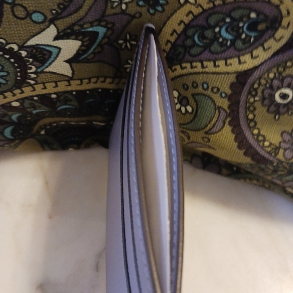 NWT Kate Spade Madison Saffiano Leather Card Holder, Frosted Blue Small Wallet - Picture 7 of 10